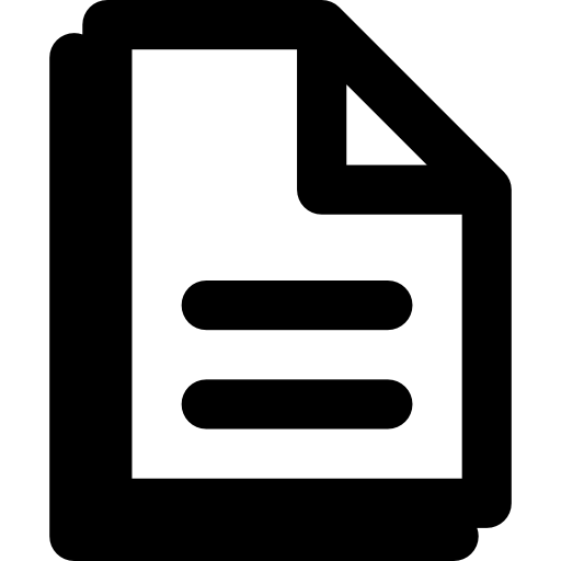 documentos Basic Rounded Lineal icono