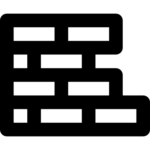ceglana ściana Basic Rounded Lineal ikona
