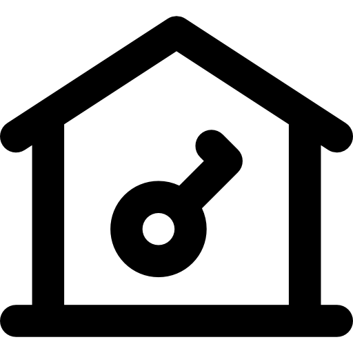hogar Basic Rounded Lineal icono