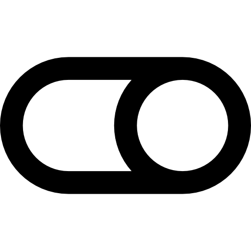 interruptor Basic Rounded Lineal Ícone