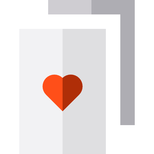 Ace of hearts Basic Straight Flat icon