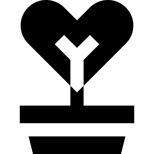 roślina miłości Basic Straight Filled ikona