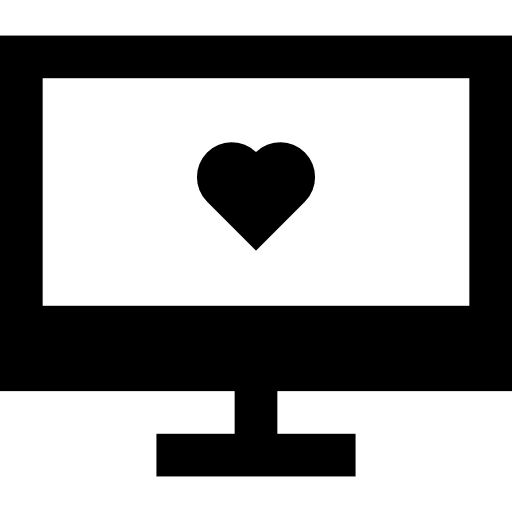 monitor Basic Straight Filled icono