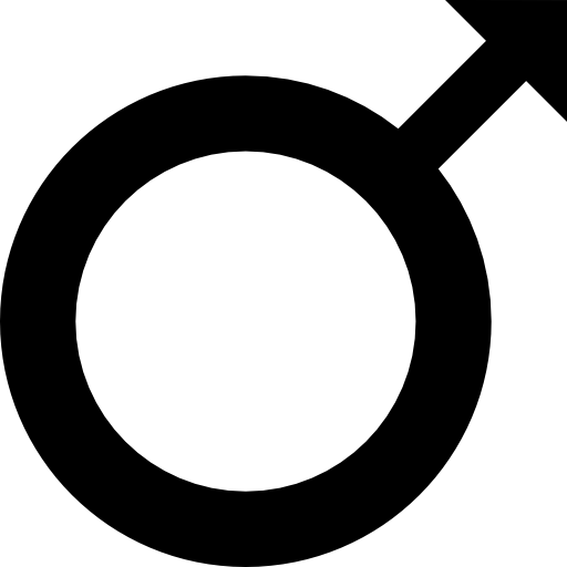 mannelijk Basic Straight Filled icoon