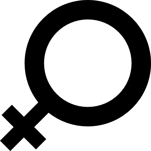 Femenine Basic Straight Filled icon