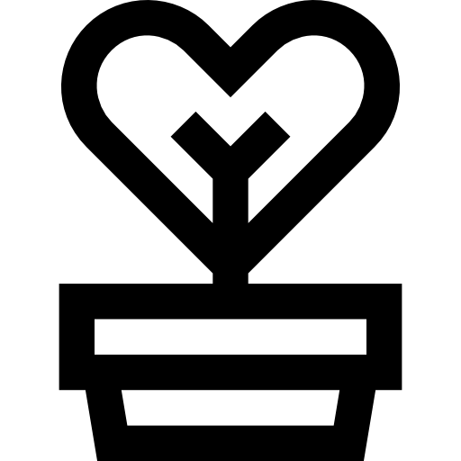 liefdesplant Basic Straight Lineal icoon