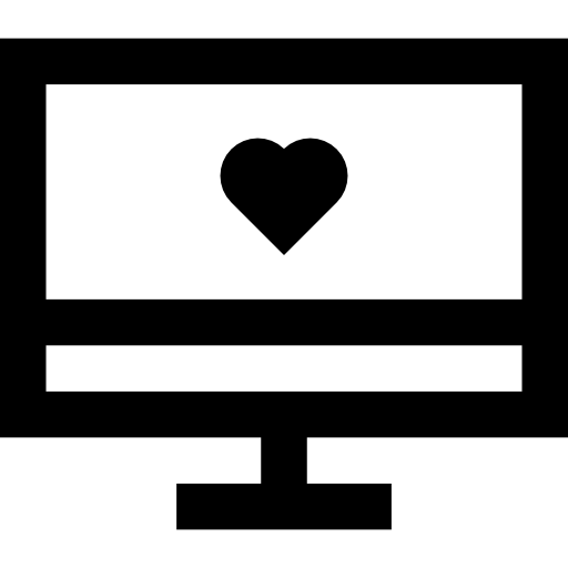 monitor Basic Straight Lineal icono