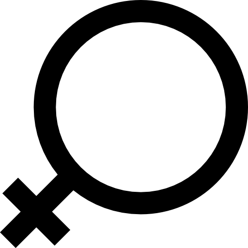 Femenine Basic Straight Lineal icon