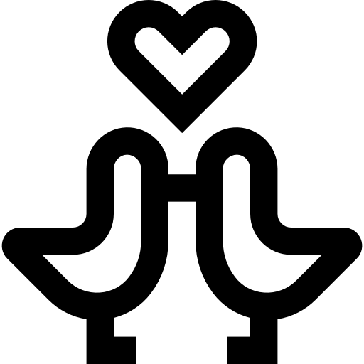 pareja Basic Straight Lineal icono