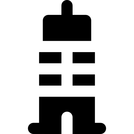 rascacielos Basic Rounded Filled icono