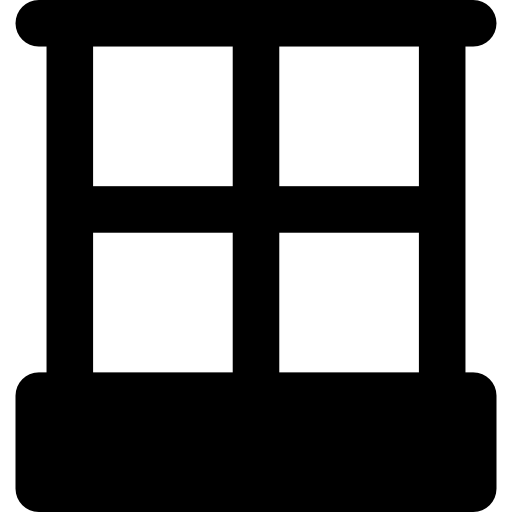ventana Basic Rounded Filled icono