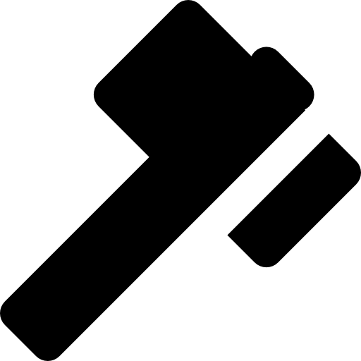 hammer Basic Rounded Filled icon