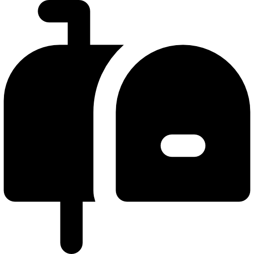 buzón Basic Rounded Filled icono