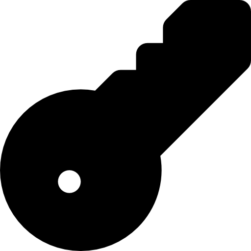 Key Basic Rounded Filled icon