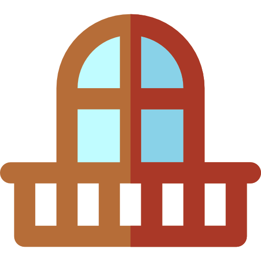balkon Basic Rounded Flat icoon