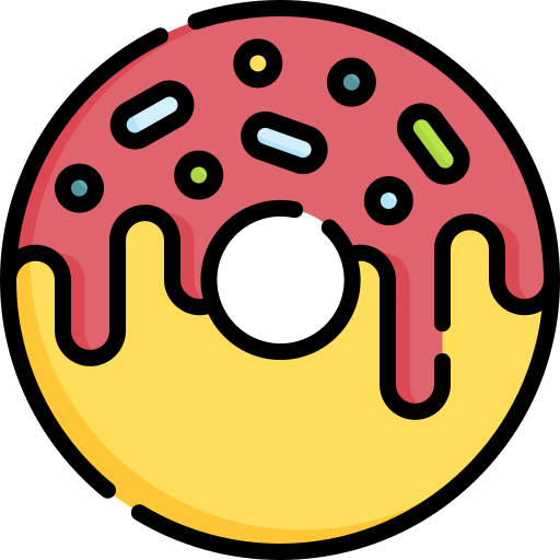 donut Special Lineal color icoon
