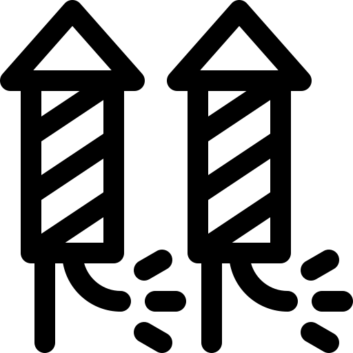 petardo Basic Rounded Lineal icona