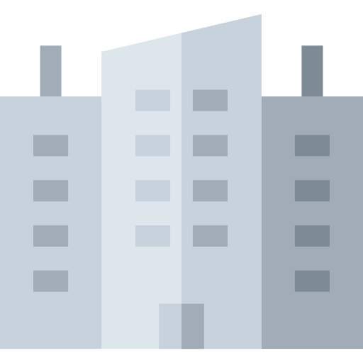 Office building Basic Straight Flat icon