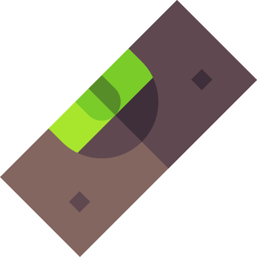 wasserwaage Basic Straight Flat icon