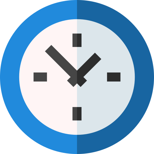 Clock Basic Straight Flat icon