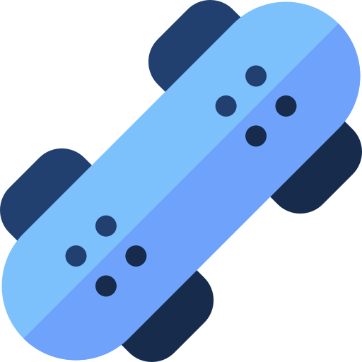 Skateboard Basic Rounded Flat icon