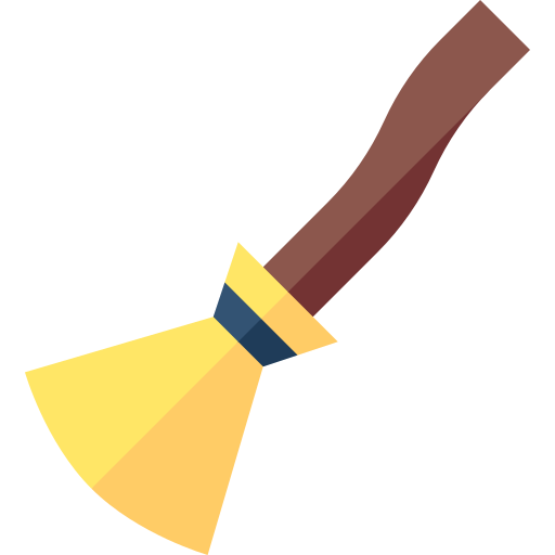 Broom Basic Straight Flat icon