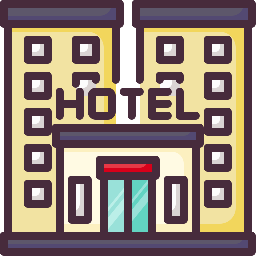 hotel Generic Outline Color icono