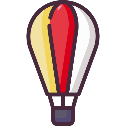 luchtballon Generic Outline Color icoon