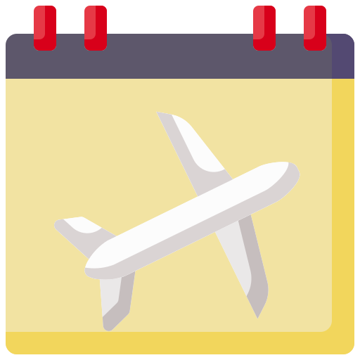 tiempo de vuelo Generic Flat icono