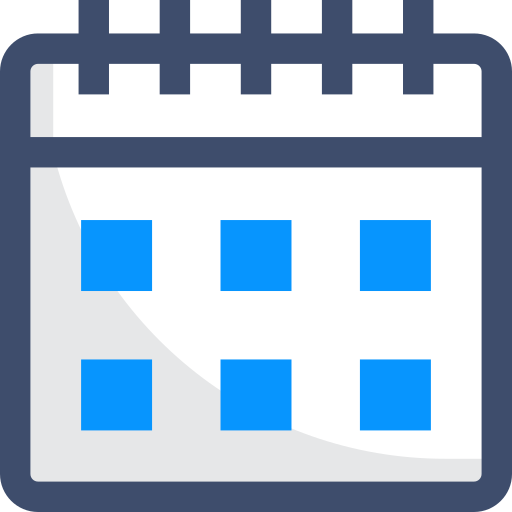 calendrier SBTS2018 Blue Icône