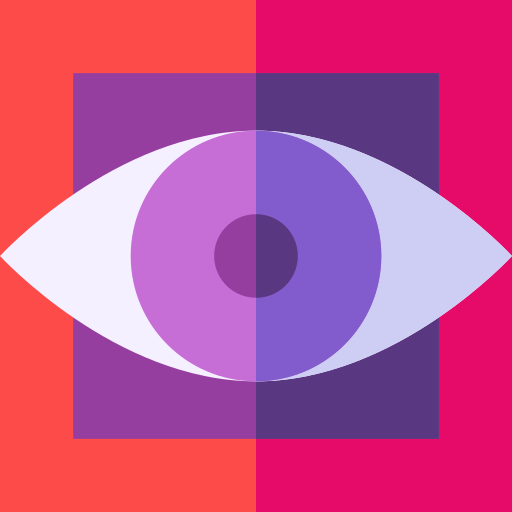 Eye Basic Straight Flat icon