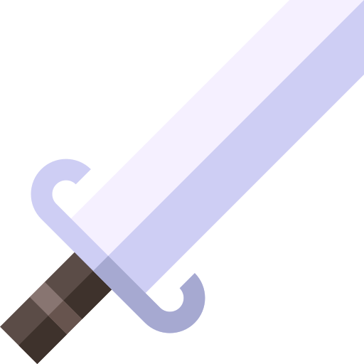 Épée Basic Straight Flat Icône