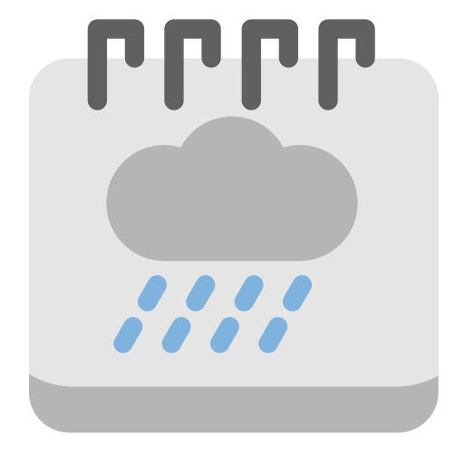 giorno di pioggia Generic Flat icona