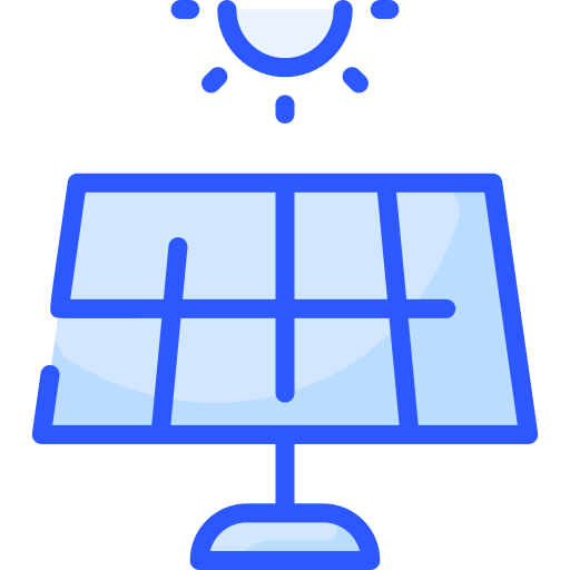 Solar panel Vitaliy Gorbachev Blue icon