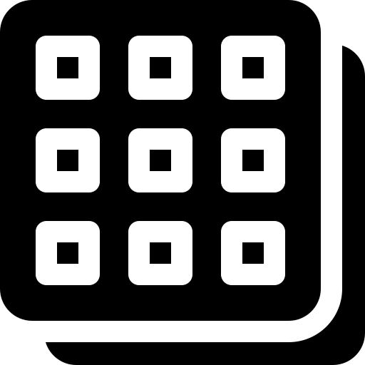 gaufre Basic Rounded Filled Icône