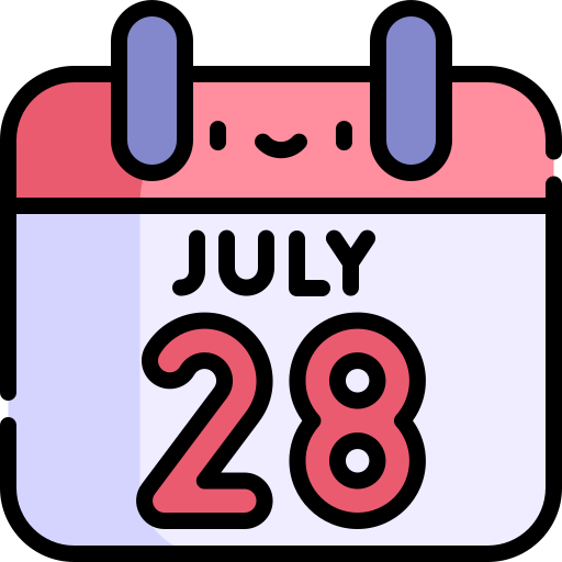 Calendar Kawaii Lineal color icon