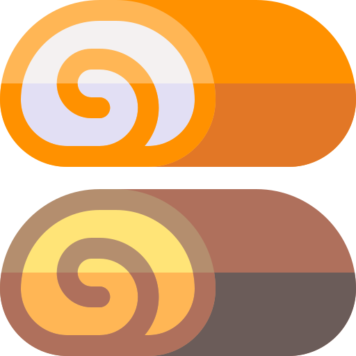 rotolo svizzero Basic Rounded Flat icona