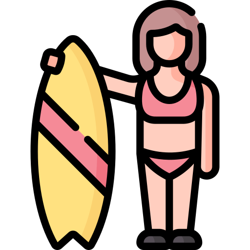 surfeur Special Lineal color Icône