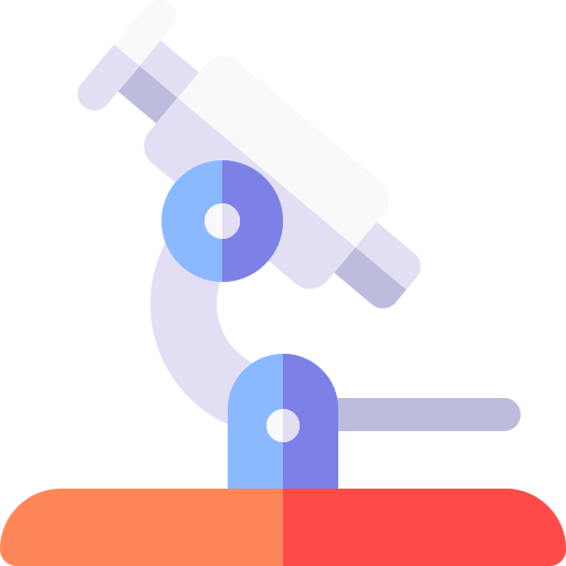 microscopio Basic Rounded Flat icono
