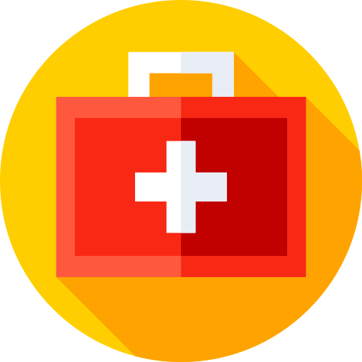 First aid kit Flat Circular Flat icon