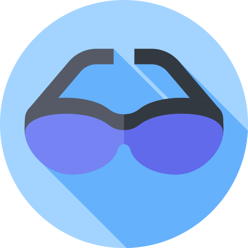 zonnebril Flat Circular Flat icoon