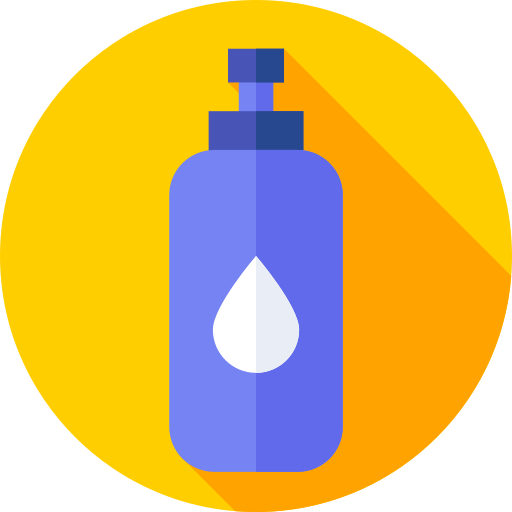 Water bottle Flat Circular Flat icon