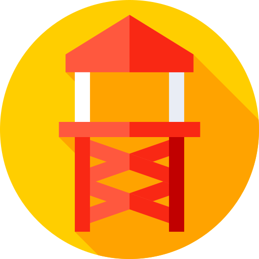 Lifeguard Flat Circular Flat icon