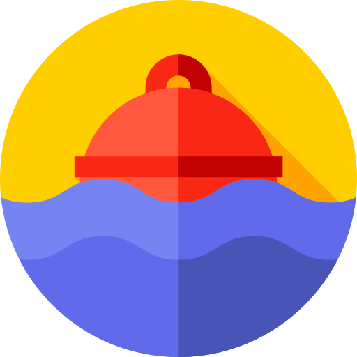 Buoy Flat Circular Flat icon