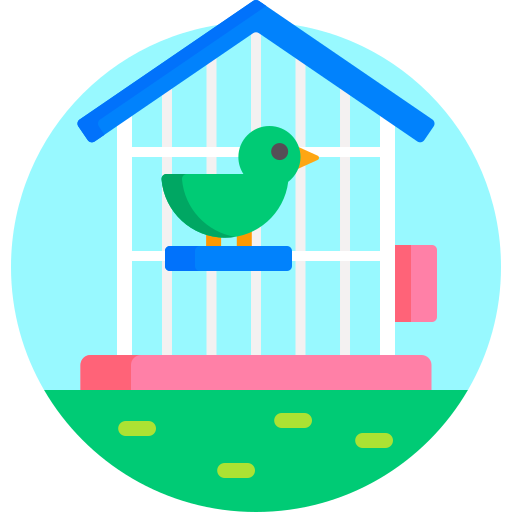 Bird cage Detailed Flat Circular Flat icon