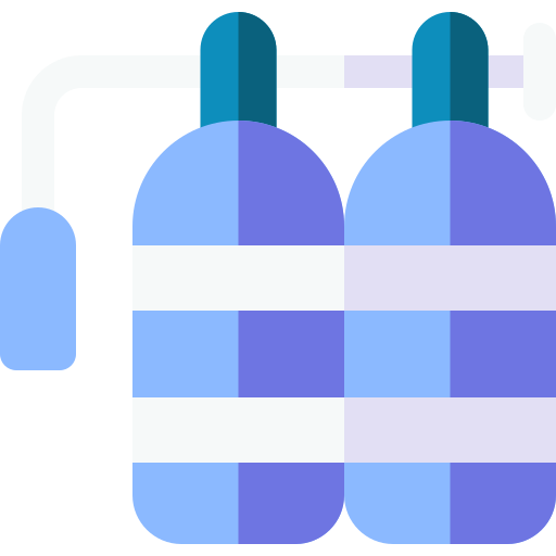 Oxygen tank Basic Rounded Flat icon