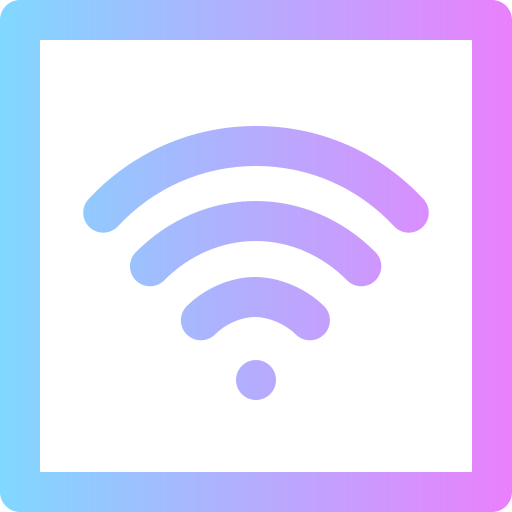 señal wifi Super Basic Rounded Gradient icono