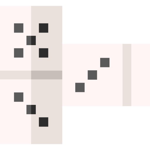 dominó Basic Straight Flat icono