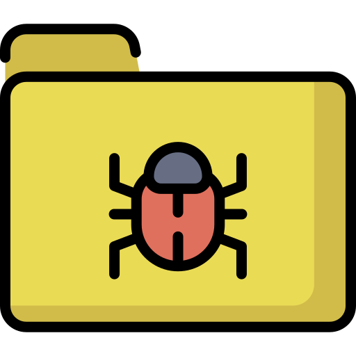감염된 폴더 Special Lineal color icon