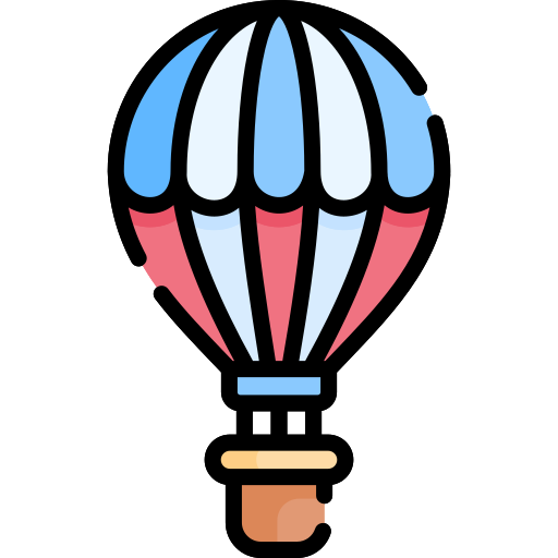 globo aerostático Special Lineal color icono